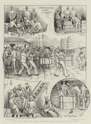 Mit dem China-Geschwader, Dollar-Zeichnung vor der Fahrt nach Norden